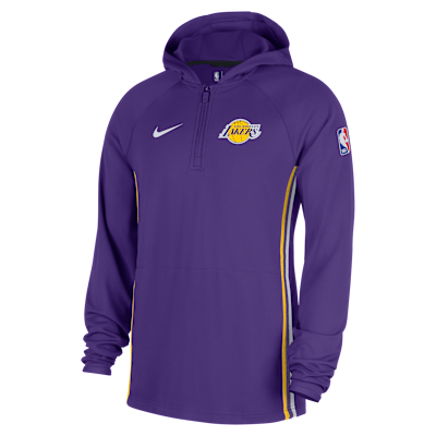 Los Angeles Lakers Zoned Men's Nike Dri-FIT NBA 1/4-Zip Hoodie